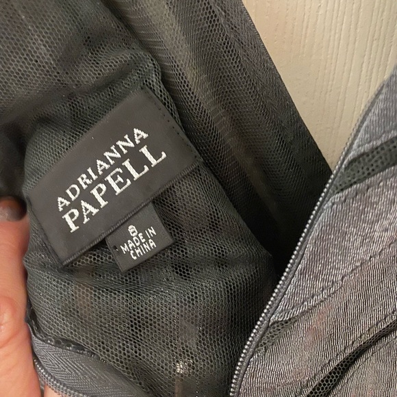 Women’s dark gray evening dress size 8 - Picture 2 of 3